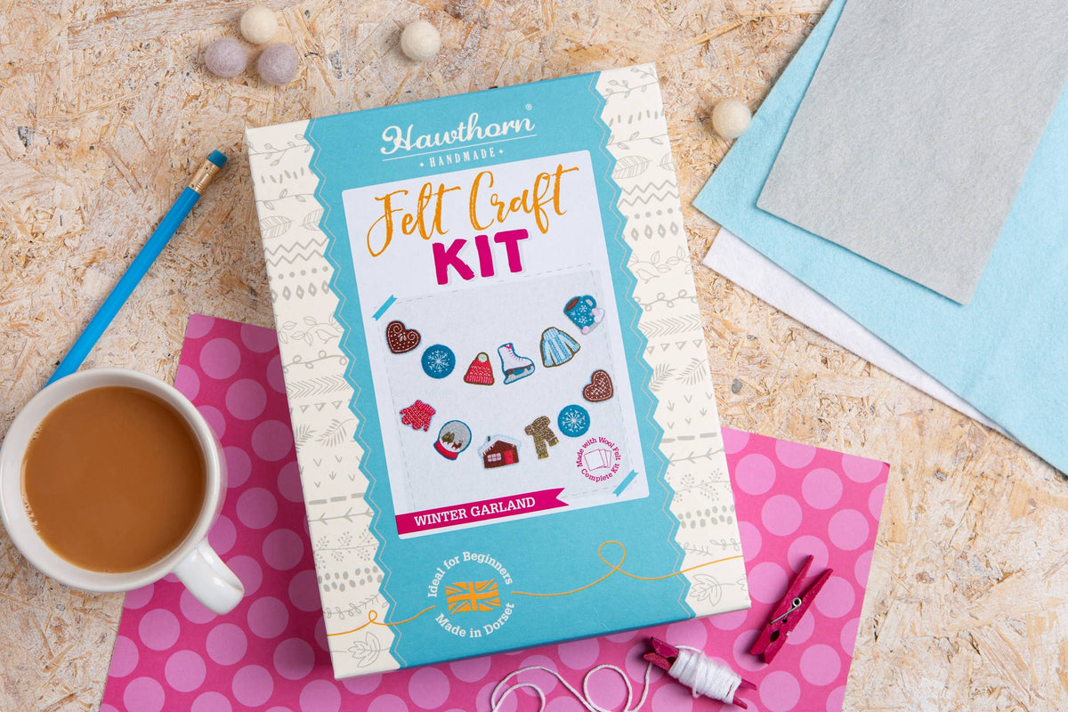 Winter Garland Felt Craft Kit | Christmas Beginner Craft Kit