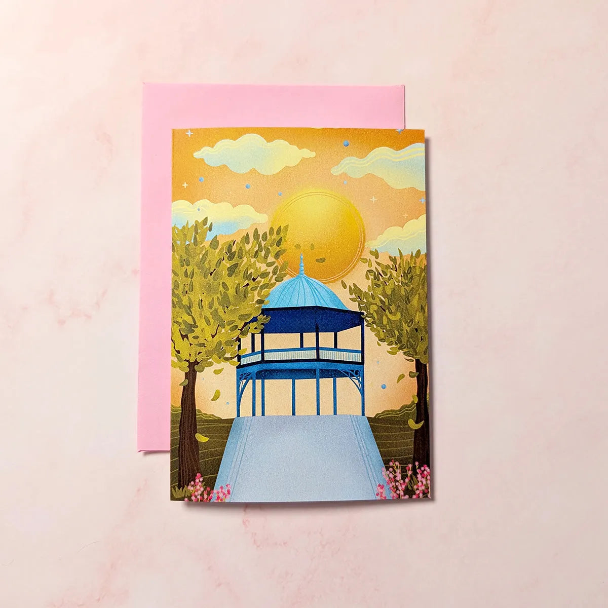  King Square | Saint John New Brunswick Mini Greeting Card Cheeky Peach Designs Cards art-noise.myshopify.com king-square-saint-john-new-brunswick-mini-greeting-card