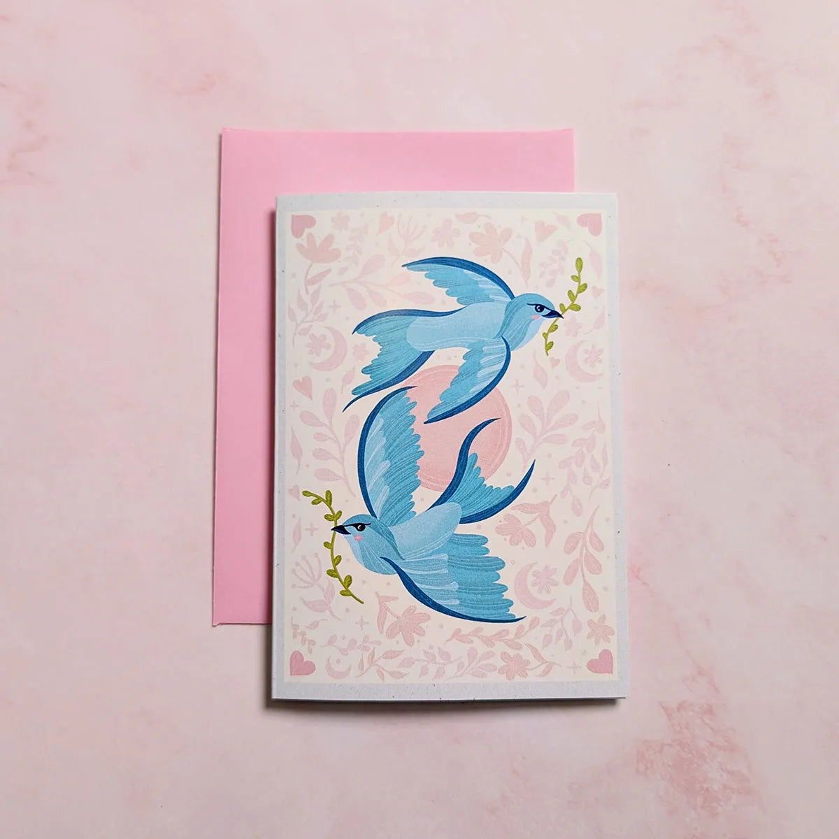 Feathered Friends | Sparrow Bird Mini Greeting Card Cheeky Peach Designs Cards art-noise.myshopify.com feathered-friends-sparrow-bird-mini-greeting-card