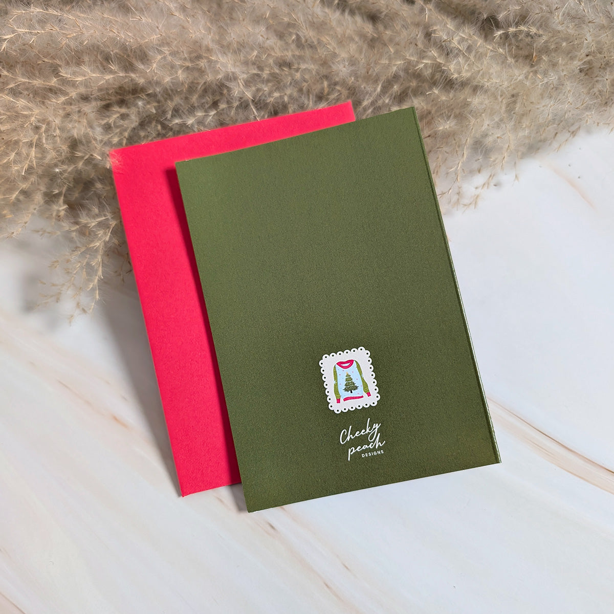 Warm Sweater Wishes Mini Holiday Card