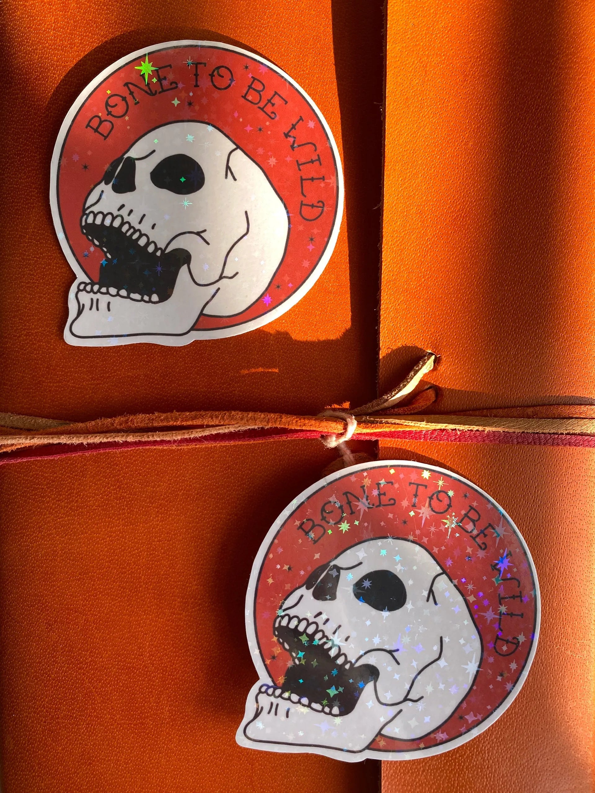  Bone To Be Wild Sticker Cheeky Peach Designs Sticker art-noise.myshopify.com bone-to-be-wild-sticker