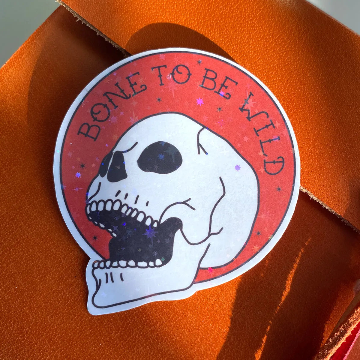  Bone To Be Wild Sticker Cheeky Peach Designs Sticker art-noise.myshopify.com bone-to-be-wild-sticker