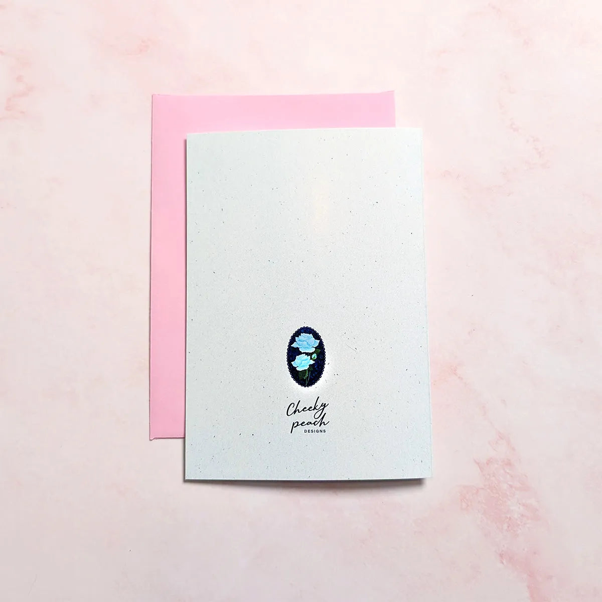  Bloom in Blue | Floral Mini Greeting Card Cheeky Peach Designs Cards art-noise.myshopify.com bloom-in-blue-floral-mini-greeting-card