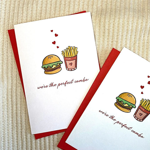  We're the Perfect Combo Mini Greeting Card Cheeky Peach Designs Cards art-noise.myshopify.com were-the-perfect-combo-mini-greeting-card