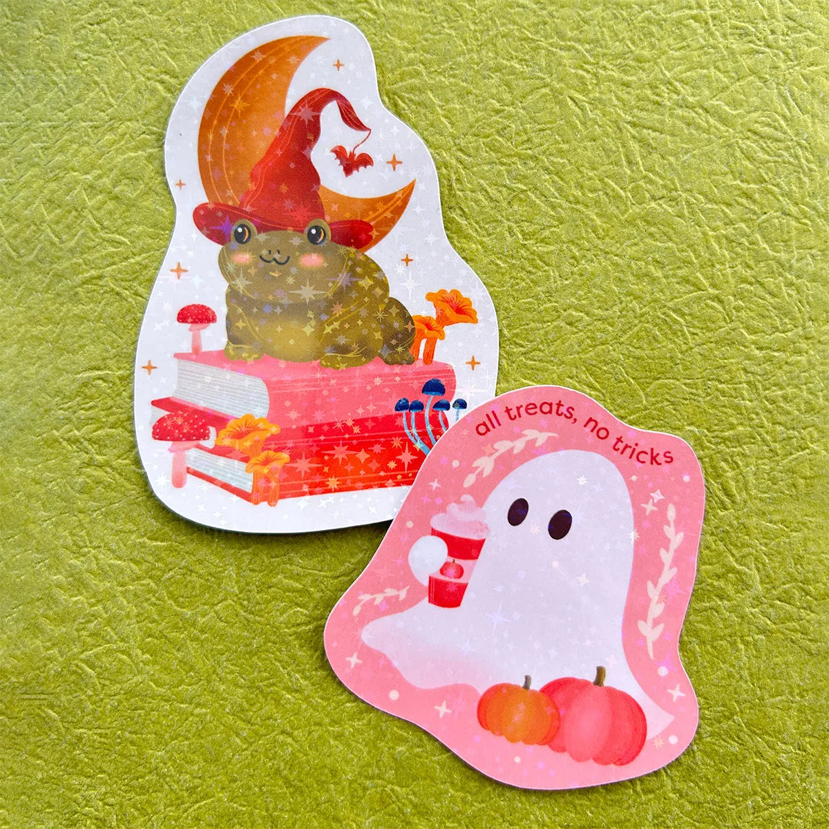  All Treats No Tricks | Ghost Sticker Cheeky Peach Designs Sticker art-noise.myshopify.com all-treats-no-tricks-ghost-sticker
