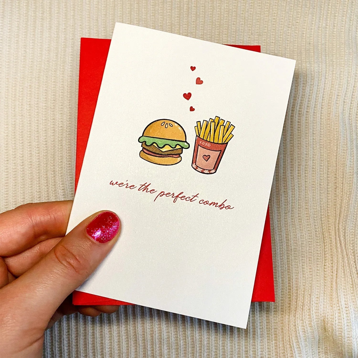  We're the Perfect Combo Mini Greeting Card Cheeky Peach Designs Cards art-noise.myshopify.com were-the-perfect-combo-mini-greeting-card