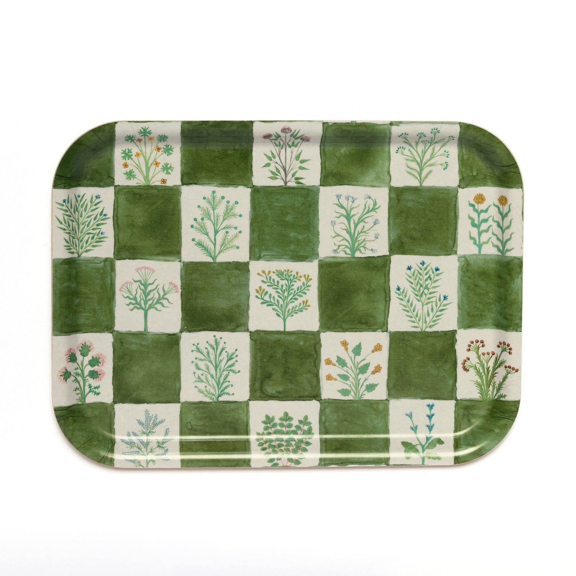 15th Century Illustrated Herbs Birchwood Tray Eloise and Oliver Tray art-noise.myshopify.com 15th-century-illustrated-herbs-birchwood-tray