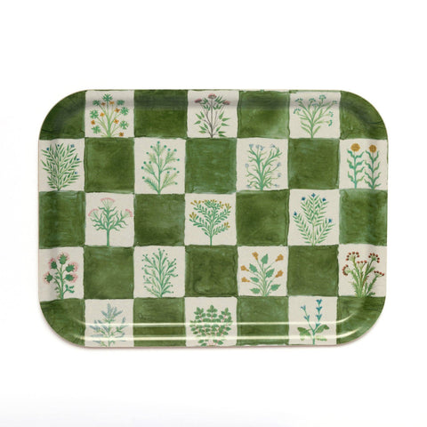 15th Century Illustrated Herbs Birchwood Tray Eloise and Oliver Tray art-noise.myshopify.com 15th-century-illustrated-herbs-birchwood-tray