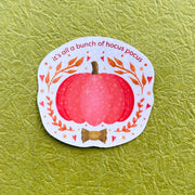  All Just Hocus Pocus | Pumpkin Sticker Cheeky Peach Designs Sticker art-noise.myshopify.com all-just-hocus-pocus-pumpkin-sticker