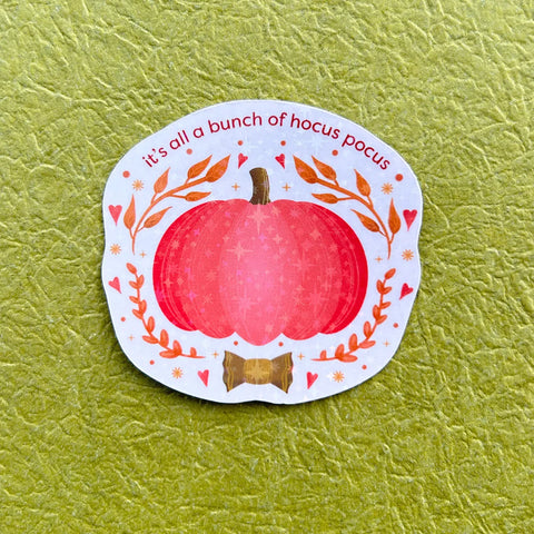  All Just Hocus Pocus | Pumpkin Sticker Cheeky Peach Designs Sticker art-noise.myshopify.com all-just-hocus-pocus-pumpkin-sticker