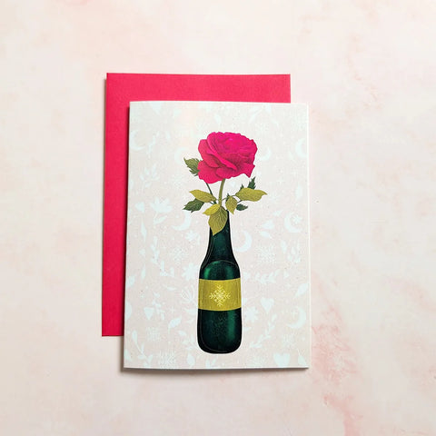  A Rose for You Mini Floral Greeting Card Cheeky Peach Designs Cards art-noise.myshopify.com a-rose-for-you-mini-floral-greeting-card