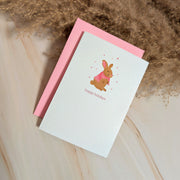 Hoppy Holidays Mini Bunny Card