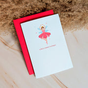 Sugar Plum Fairy Mini Holiday Nutcracker Card