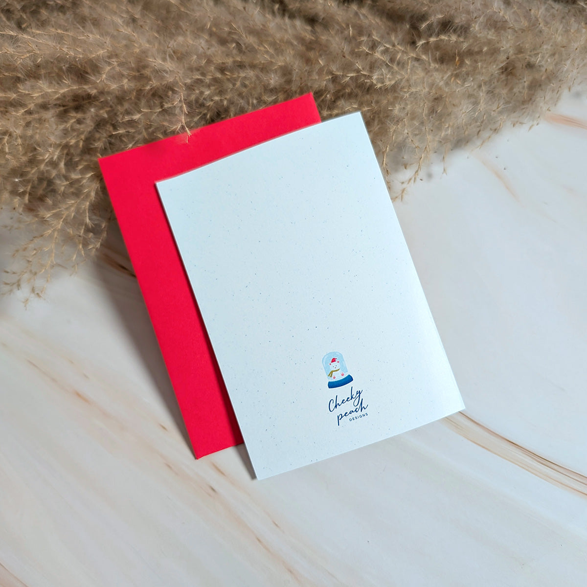 Beary Warm Wishes Snow Globe Mini Holiday Card