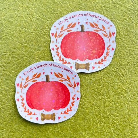  All Just Hocus Pocus | Pumpkin Sticker Cheeky Peach Designs Sticker art-noise.myshopify.com all-just-hocus-pocus-pumpkin-sticker