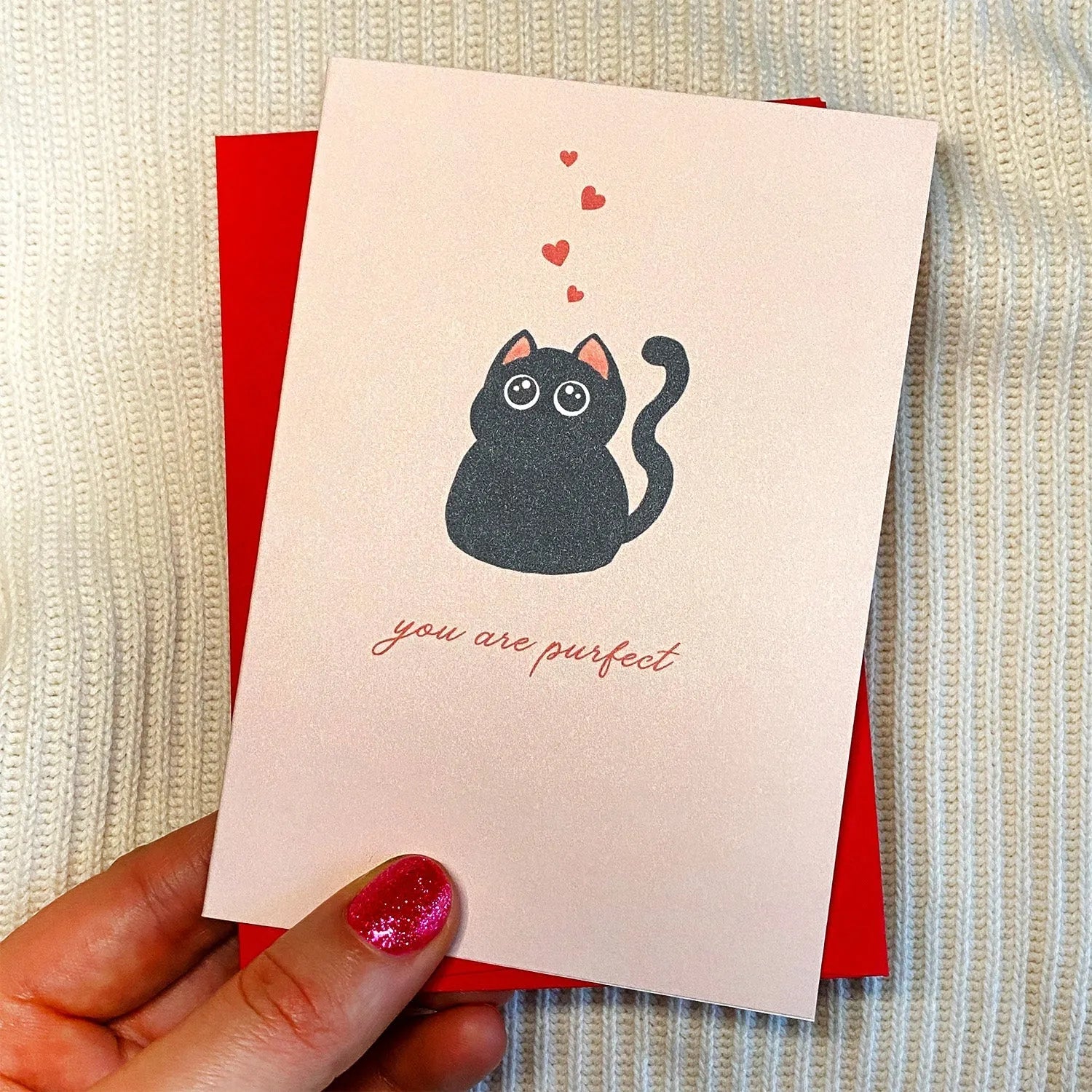  You Are Purfect Mini Greeting Card Cheeky Peach Designs Cards art-noise.myshopify.com you-are-purfect-mini-greeting-card