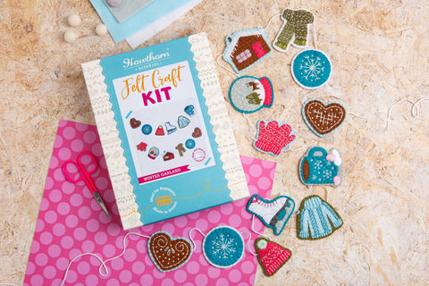 Winter Garland Felt Craft Kit | Christmas Beginner Craft Kit