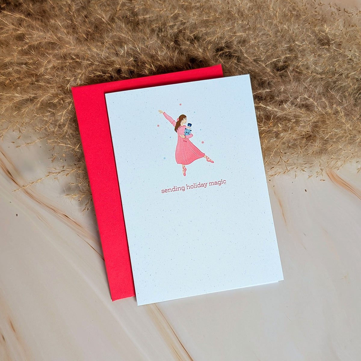 Sending Holiday Magic Mini Nutcracker Card