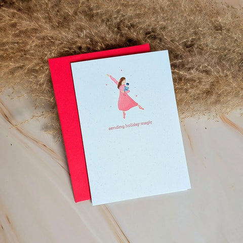  Sending Holiday Magic Mini Nutcracker Card Cheeky Peach Designs Cards art-noise.myshopify.com sending-holiday-magic-mini-nutcracker-card