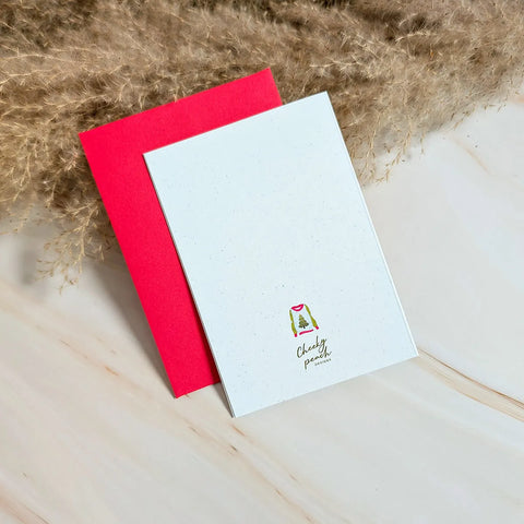  Rockin' Around the Cozy Tree Mini Holiday Card Cheeky Peach Designs Cards art-noise.myshopify.com rockin-around-the-cozy-tree-mini-holiday-card