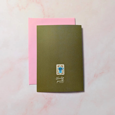  I Love You More Than Coffee | Mini Greeting Card Cheeky Peach Designs Cards art-noise.myshopify.com i-love-you-more-than-coffee-mini-greeting-card