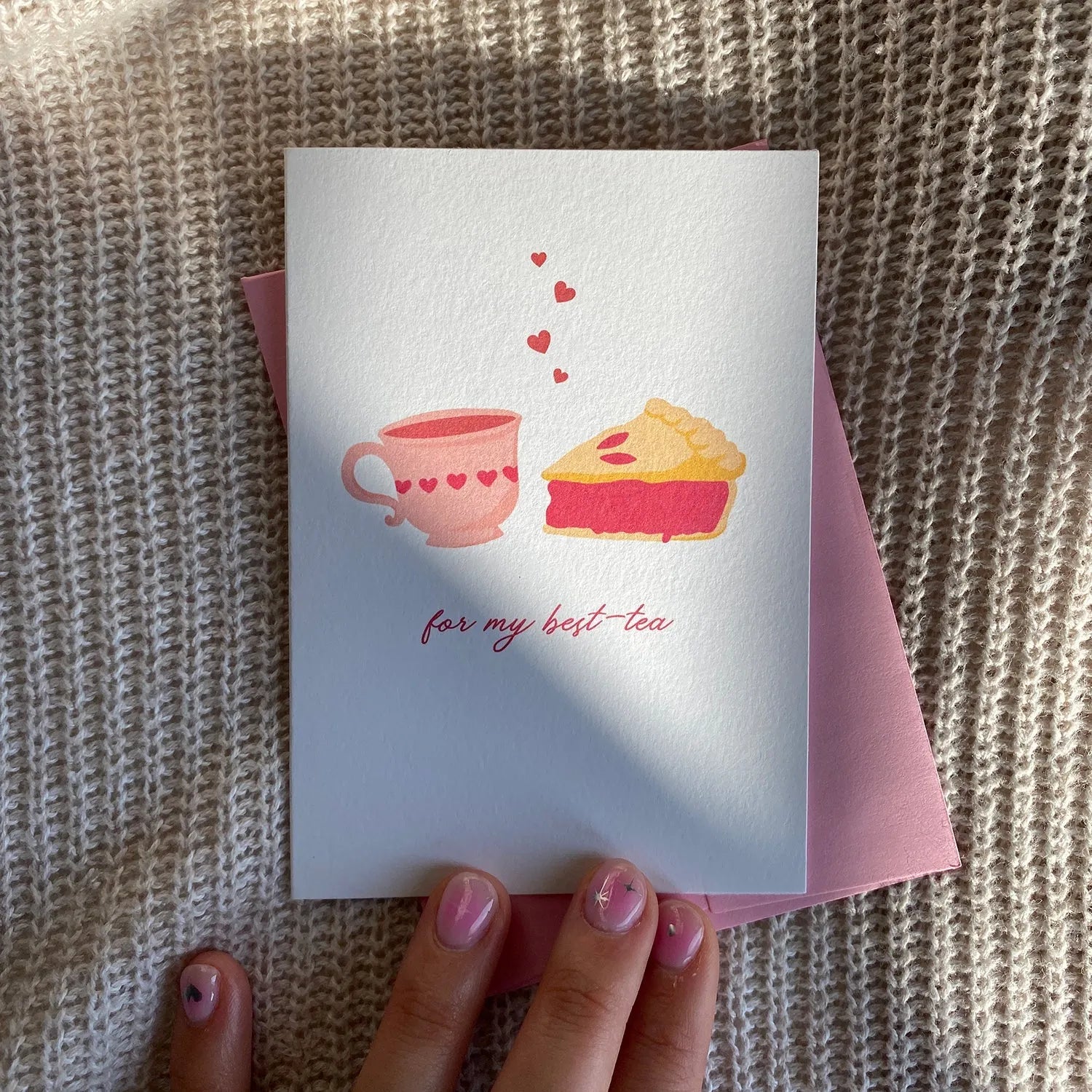  Best-Tea Mini Greeting Card Cheeky Peach Designs Cards art-noise.myshopify.com best-tea-mini-greeting-card