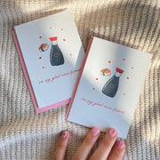  I'm Soy Glad we're Friends Mini Greeting Card Cheeky Peach Designs Cards art-noise.myshopify.com im-soy-glad-were-friends-mini-greeting-card