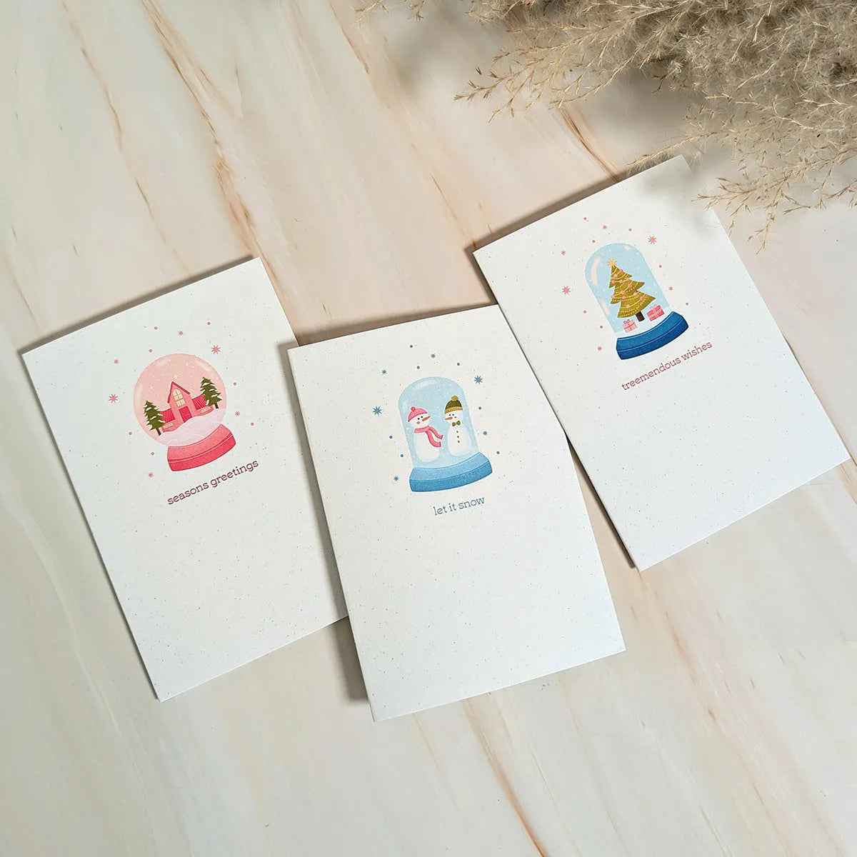  Let It Snow Globe Mini Holiday Card Cheeky Peach Designs Cards art-noise.myshopify.com let-it-snow-globe-mini-holiday-card