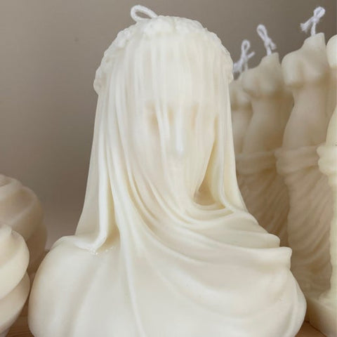Veiled Lady Eloise and Oliver Decorative Candle art-noise.myshopify.com veiled-lady