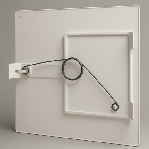 8 in x 8 in Spring-Loaded Access Panel – Tool-Free Pop-In Drywall Cover