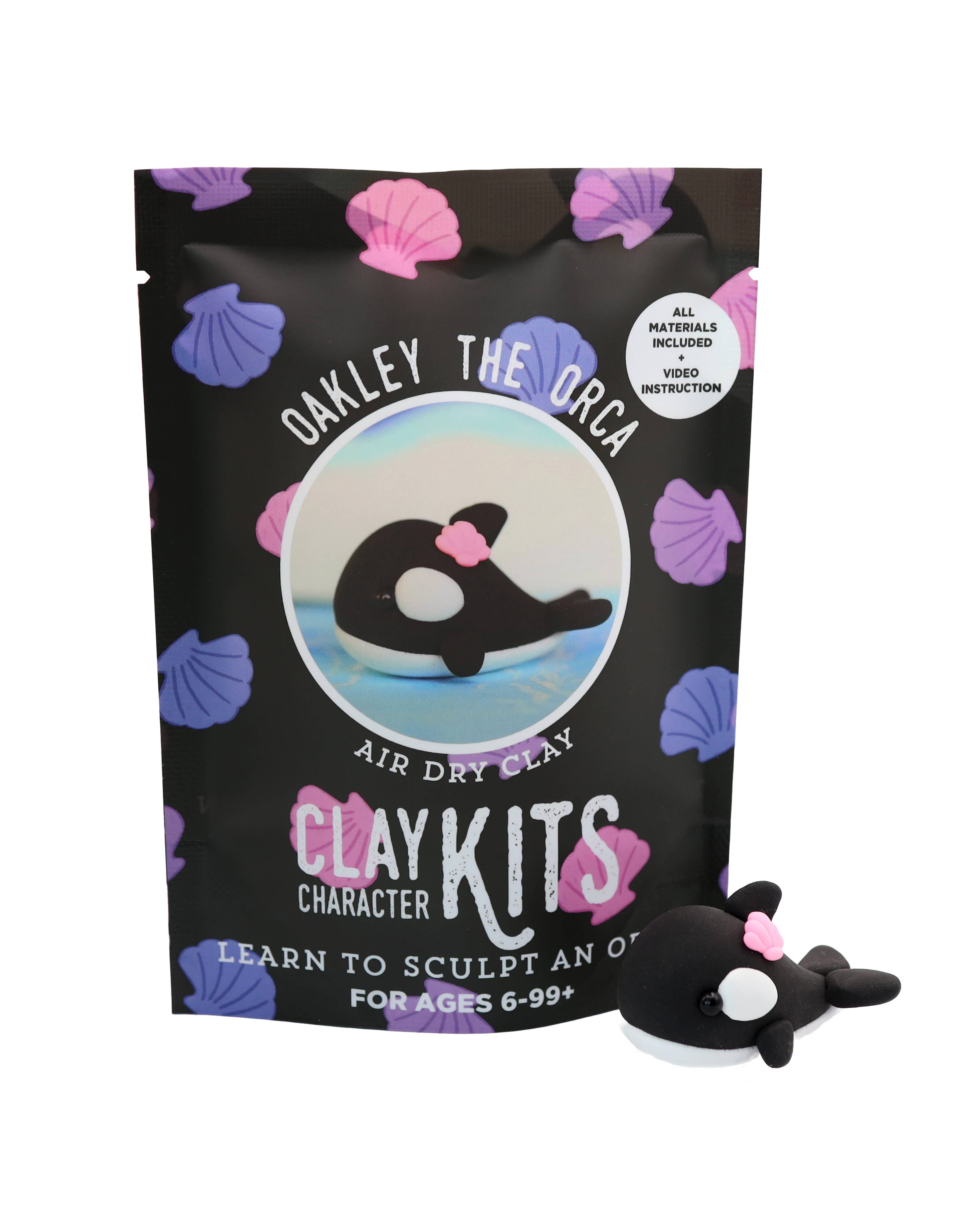 Oakley the Orca DIY Air Dry Clay Kit - Arts & Craft Kit