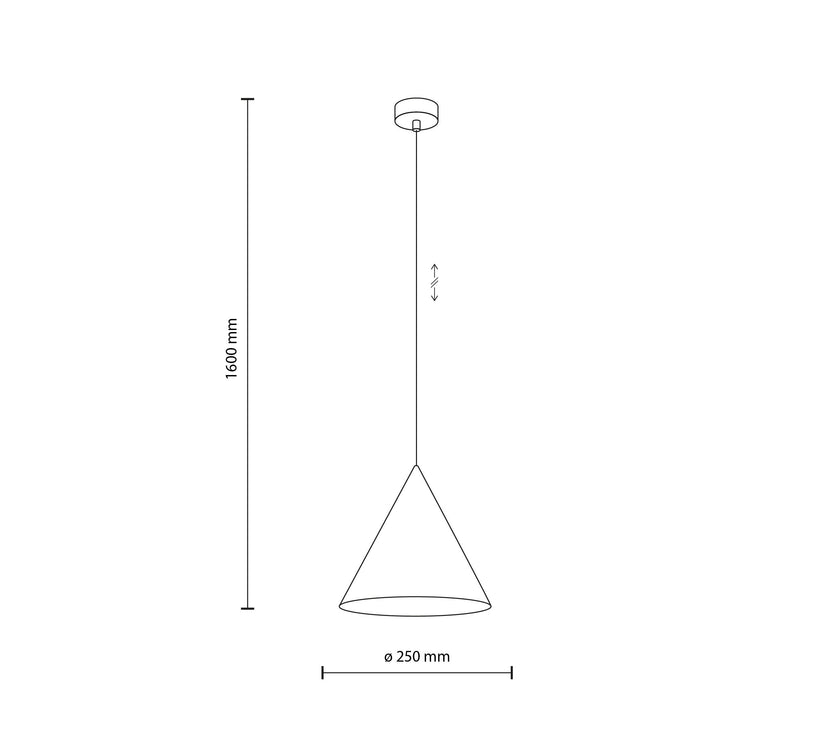 CONO White  Medium Modern Minimalist Pendant Light