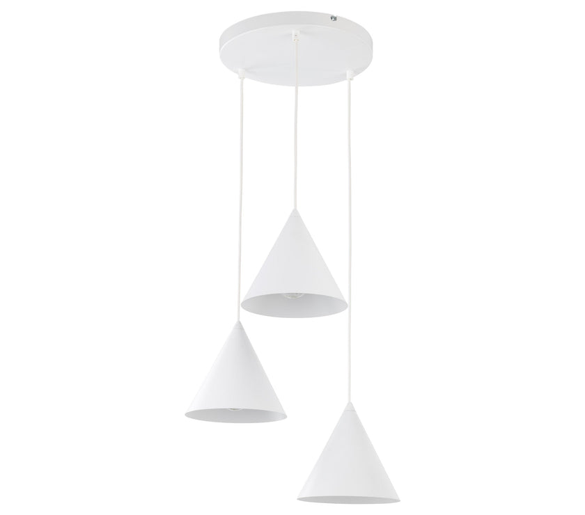 CONO White Modern Minimalist  Pendant Light 3