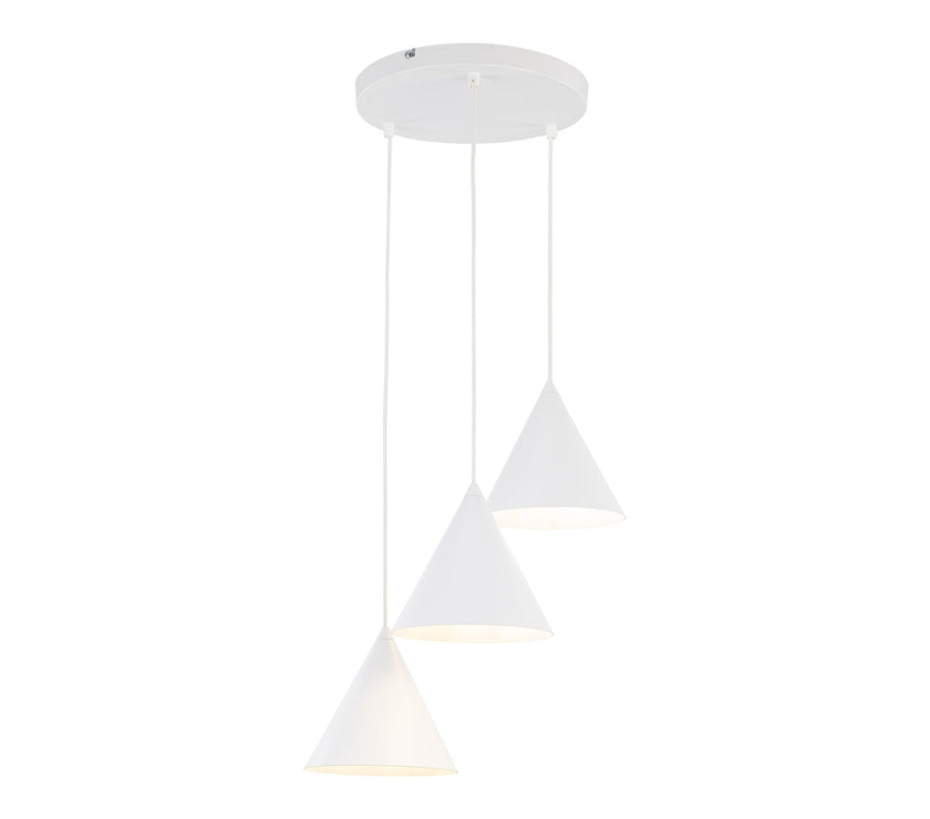 CONO White Modern Minimalist  Pendant Light 3