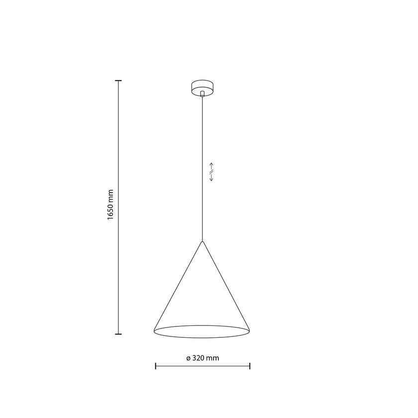 CONO Brown  Large Modern Minimalist Pendant Light
