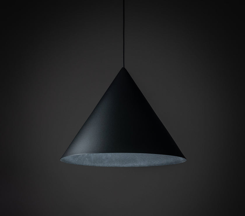 CONO Black Extra Large Modern Minimalist Pendant Light