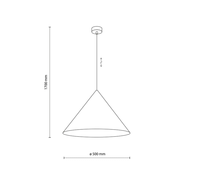 CONO Yellow  Extra Large Modern Minimalist Pendant Light