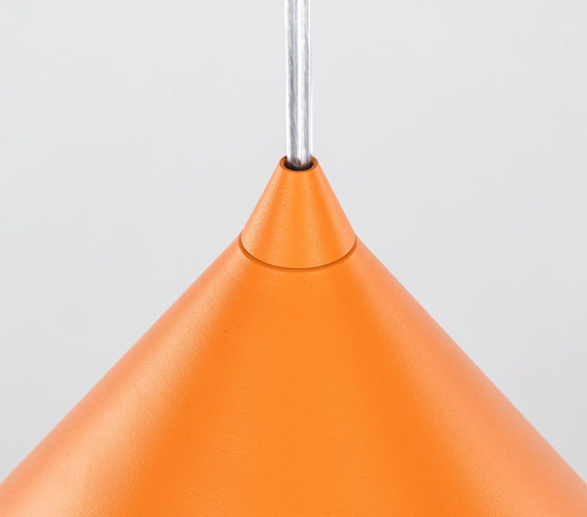 CONO Orange  Extra Large Modern Minimalist Pendant Light