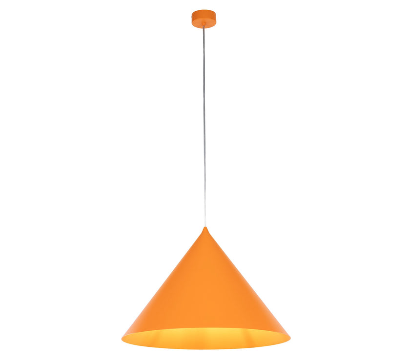 CONO Orange  Extra Large Modern Minimalist Pendant Light