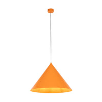 CONO Orange  Extra Large Modern Minimalist Pendant Light