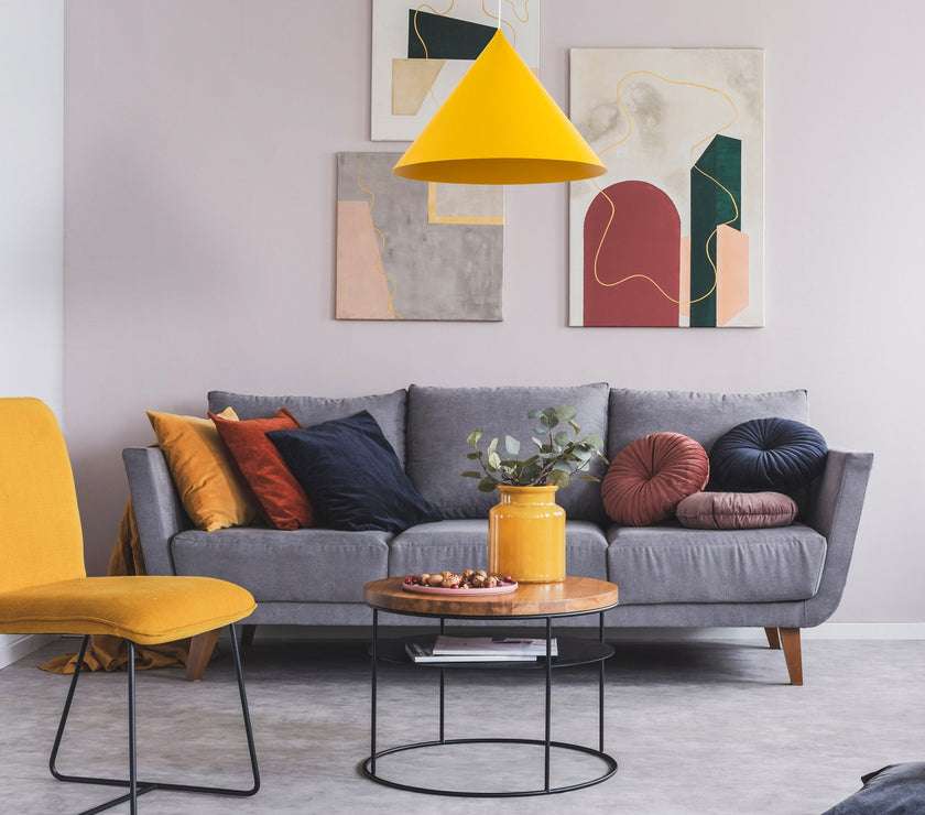 CONO Yellow  Extra Large Modern Minimalist Pendant Light