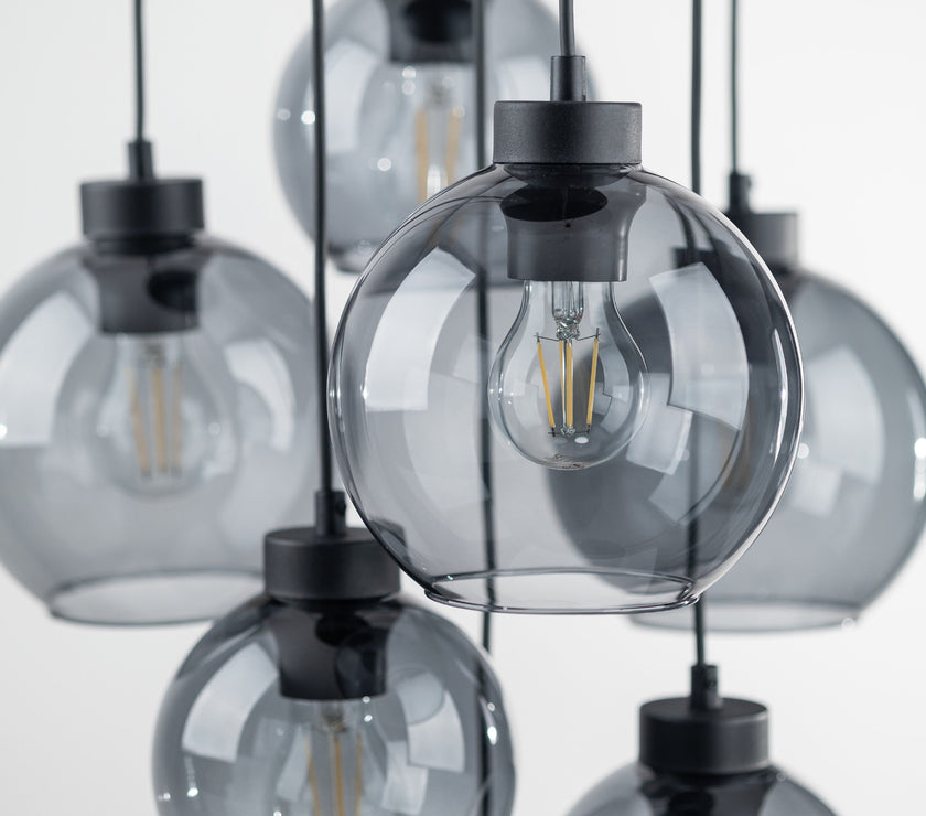 CUBUS Graphite Glass Scandinavian Pendant Light 7
