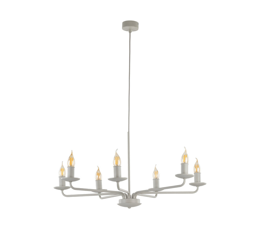 LIMAL White Vintage Candle Pendant Light