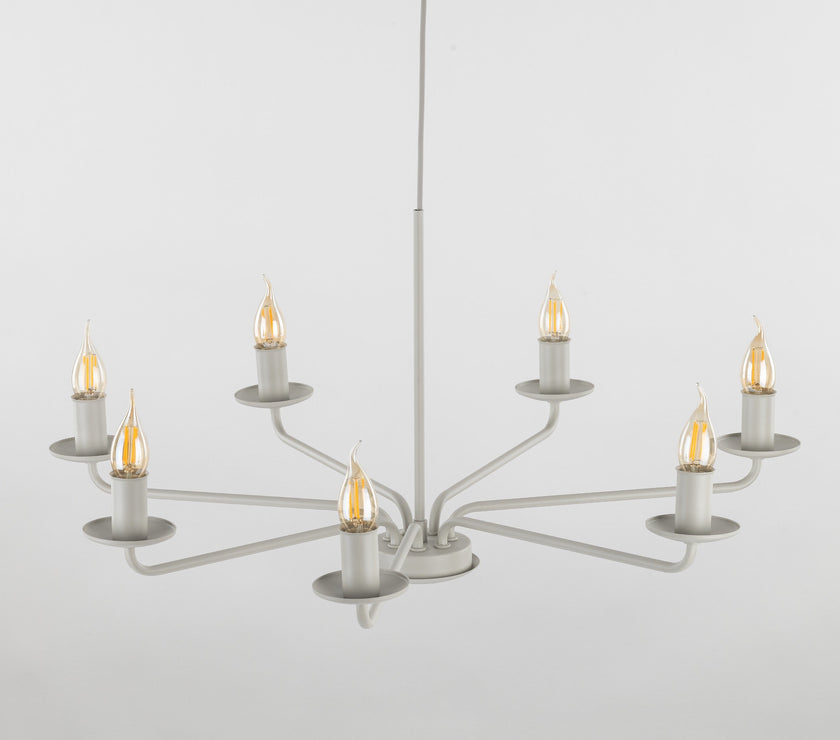 LIMAL White Vintage Candle Pendant Light