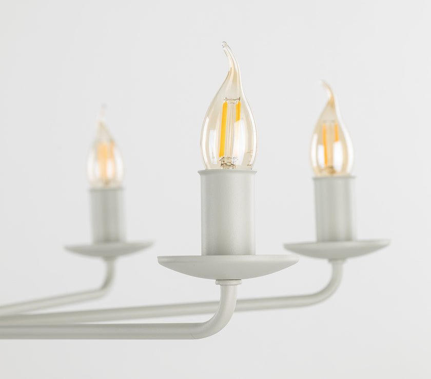 LIMAL White Vintage Candle Pendant Light