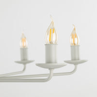 LIMAL White Vintage Candle Pendant Light