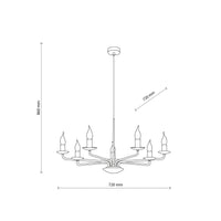 LIMAL White Vintage Candle Pendant Light