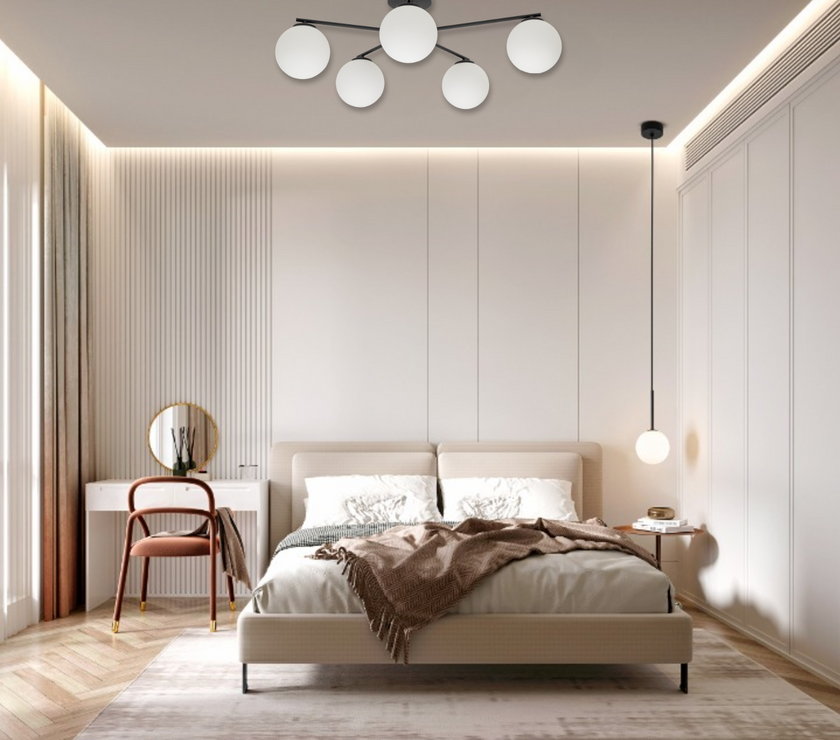 ELTON Black Scandinavian Ceiling Lamp 5