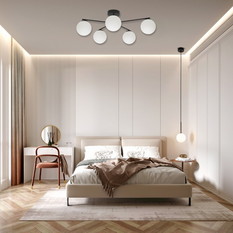 ELTON Black Scandinavian Ceiling Lamp 5