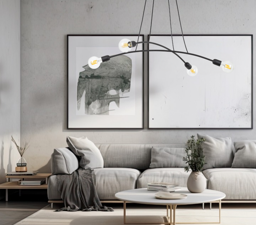 HELIX Black Minimalist Pendant Light 4